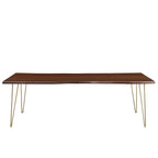 Table à manger en acacia de 96 po à bords naturels | Dalle naturelle | Pour 8 à 10 personnes