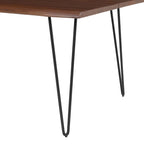 Table à manger en acacia de 96 po à bords naturels | Dalle naturelle | Pour 8 à 10 personnes