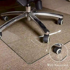 Tapis de chaise de bureau en verre trempé pour plancher en bois franc