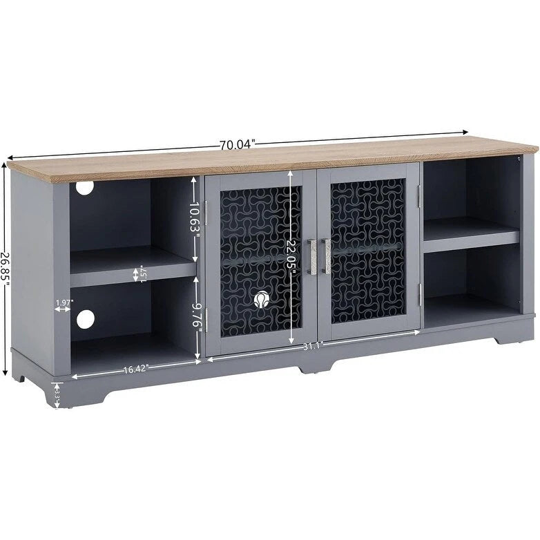 Meuble TV moderne de style ferme | Console de divertissement inspirée des granges