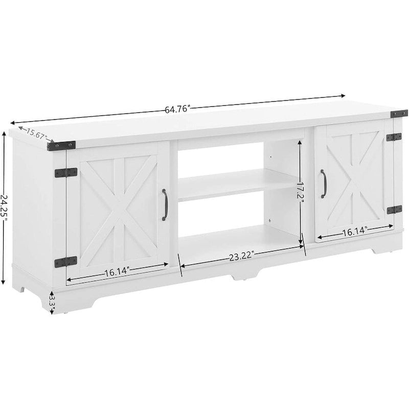 Meuble TV moderne de style ferme | Console de divertissement inspirée des granges