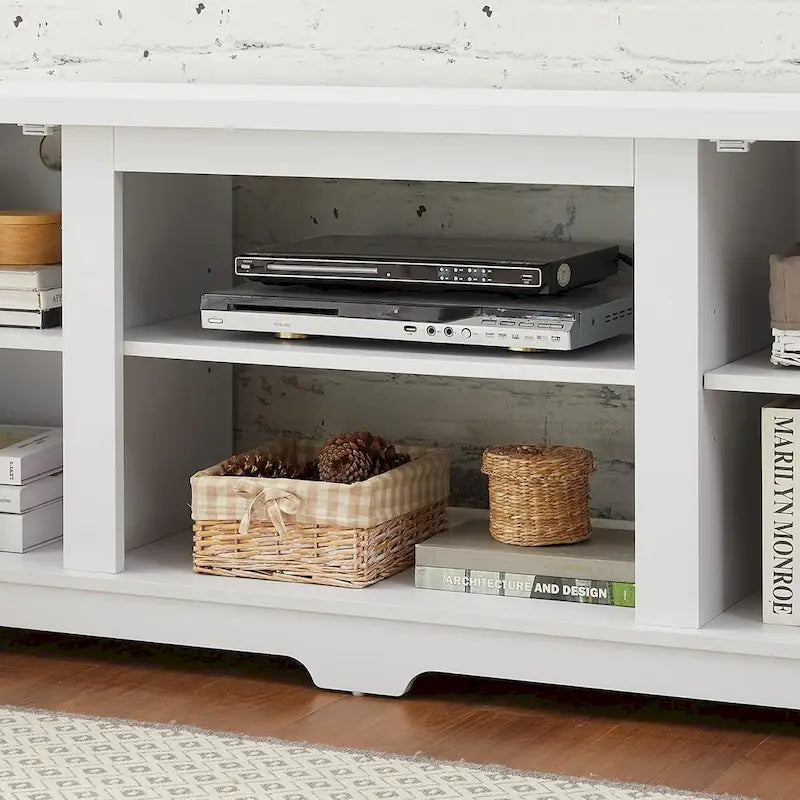 Meuble TV moderne de style ferme | Console de divertissement inspirée des granges