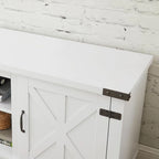 Meuble TV moderne de style ferme | Console de divertissement inspirée des granges