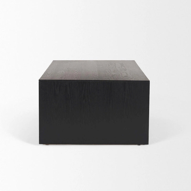 Table basse cascade en chêne noir et bois naturel | Salon moderne