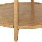Table basse en érable avec étagère de rangement inférieure | Style scandinave du milieu du siècle