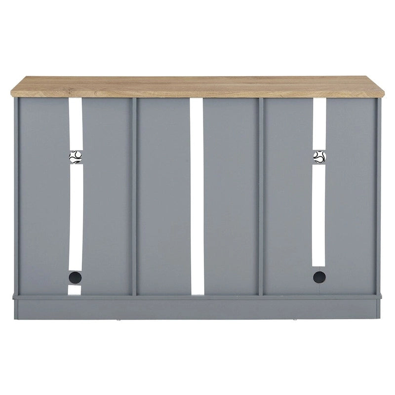 Buffet de ferme moderne, bahut avec tiroirs et porte vitrée