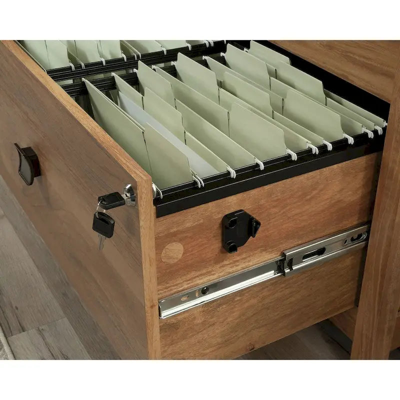 Classeur latéral | Rangement de bureau à 2 tiroirs | Dossiers format Lettre et Légal