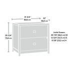 Classeur latéral | Rangement de bureau à 2 tiroirs | Dossiers format Lettre et Légal