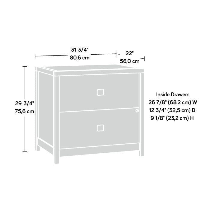 Classeur latéral | Rangement de bureau à 2 tiroirs | Dossiers format Lettre et Légal