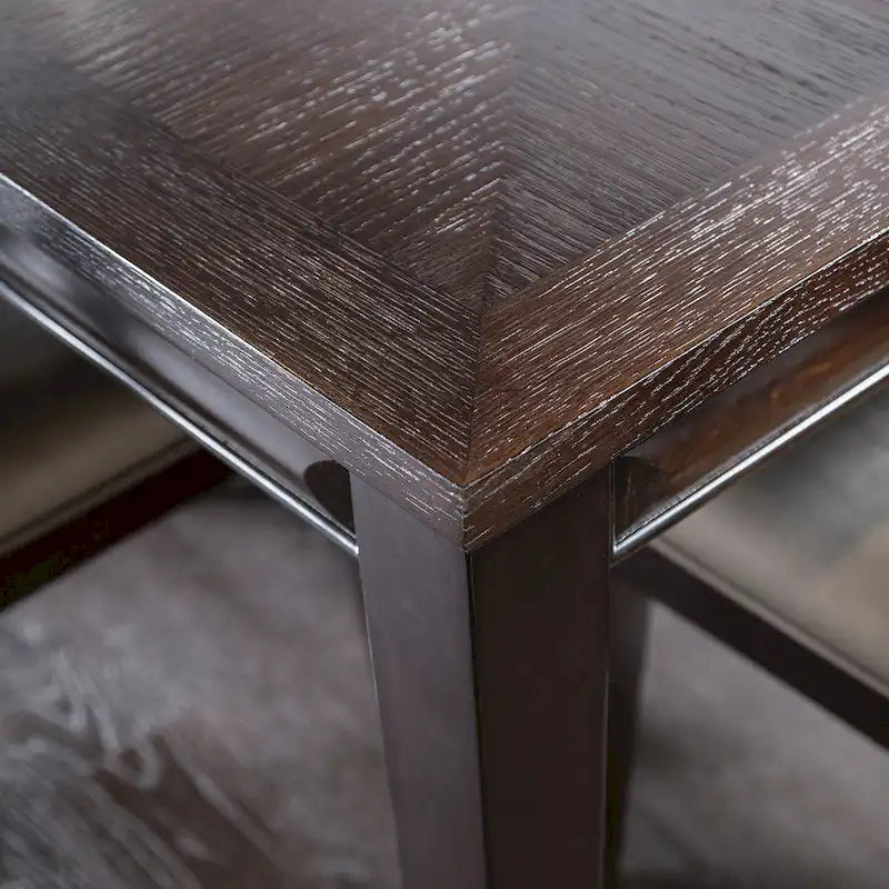 Table à manger extensible moderne en bois de 90 pouces avec rallonge de 18 pouces | Peut accueillir 8 à 10 personnes