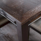 Table à manger extensible moderne en bois de 90 pouces avec rallonge de 18 pouces | Peut accueillir 8 à 10 personnes