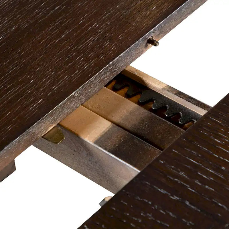 Table à manger extensible moderne en bois de 90 pouces avec rallonge de 18 pouces | Peut accueillir 8 à 10 personnes