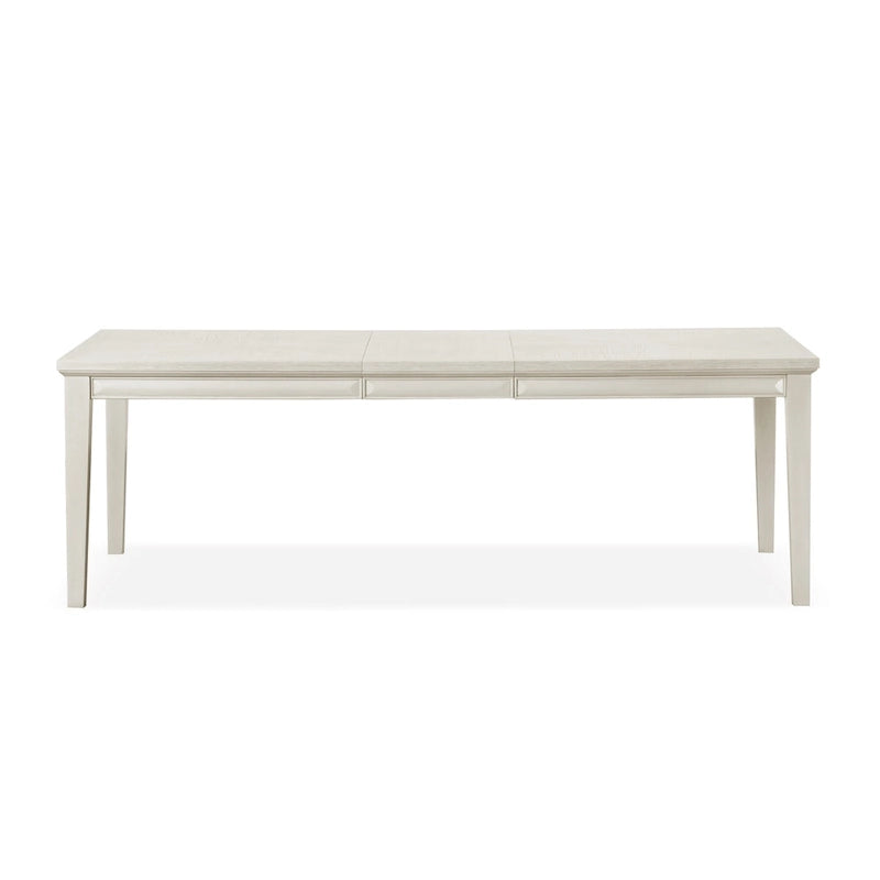 Table à manger extensible moderne en bois de 90 pouces avec rallonge de 18 pouces | Peut accueillir 8 à 10 personnes