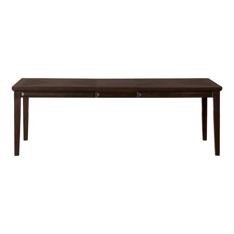 Table à manger extensible moderne en bois de 90 pouces avec rallonge de 18 pouces | Peut accueillir 8 à 10 personnes