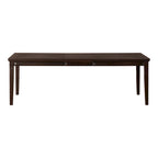 Table à manger extensible moderne en bois de 90 pouces avec rallonge de 18 pouces | Peut accueillir 8 à 10 personnes