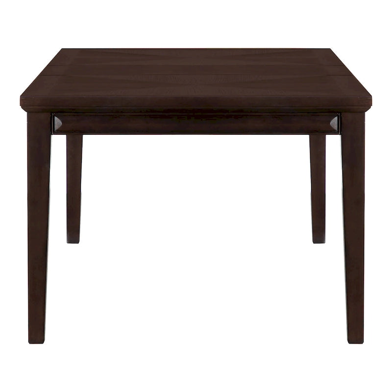 Table à manger extensible moderne en bois de 90 pouces avec rallonge de 18 pouces | Peut accueillir 8 à 10 personnes