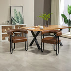 Lot de 2 chaises d'appoint rembourrées au design contemporain
