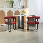 Lot de 2 chaises d'appoint rembourrées au design contemporain