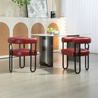 Lot de 2 chaises d'appoint rembourrées au design contemporain