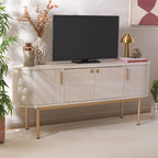 Buffet à 4 portes et meuble TV | 180 cm (L) x 46 cm (P) x 81 cm (H) | Rangement pour salon