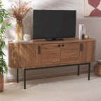 Buffet à 4 portes et meuble TV | 180 cm (L) x 46 cm (P) x 81 cm (H) | Rangement pour salon