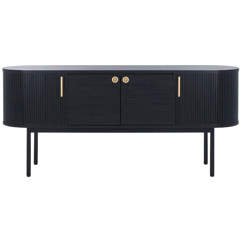 Buffet à 4 portes et meuble TV | 180 cm (L) x 46 cm (P) x 81 cm (H) | Rangement pour salon