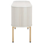 Buffet à 4 portes et meuble TV | 180 cm (L) x 46 cm (P) x 81 cm (H) | Rangement pour salon