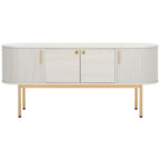 Buffet à 4 portes et meuble TV | 180 cm (L) x 46 cm (P) x 81 cm (H) | Rangement pour salon