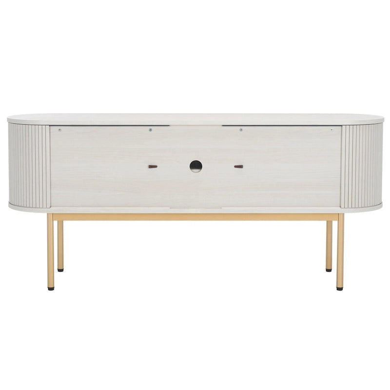Buffet à 4 portes et meuble TV | 180 cm (L) x 46 cm (P) x 81 cm (H) | Rangement pour salon