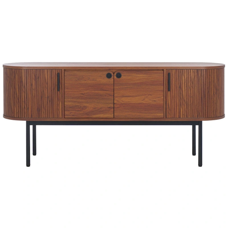 Buffet à 4 portes et meuble TV | 180 cm (L) x 46 cm (P) x 81 cm (H) | Rangement pour salon
