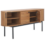 Buffet à 4 portes et meuble TV | 180 cm (L) x 46 cm (P) x 81 cm (H) | Rangement pour salon