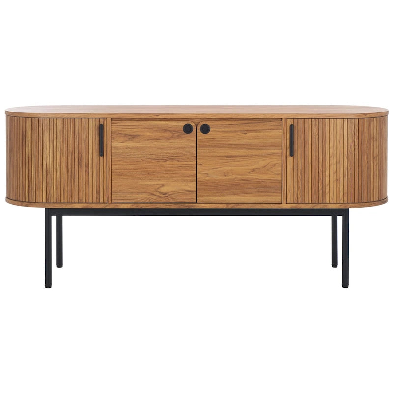 Buffet à 4 portes et meuble TV | 180 cm (L) x 46 cm (P) x 81 cm (H) | Rangement pour salon